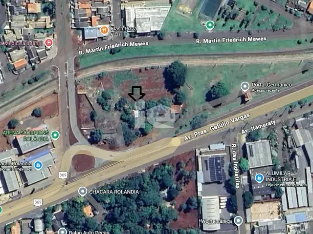 Terreno com 9380m², à venda, no bairro Jardim Roland Garden em Rolândia