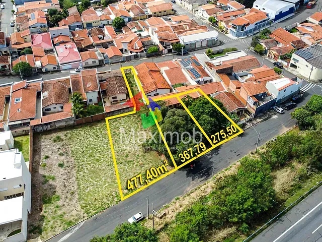 Terreno com 477m², à venda, no bairro São Vicente em Itapira