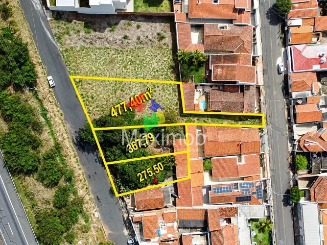 Terreno com 477m², à venda, no bairro São Vicente em Itapira