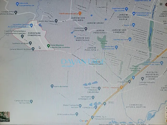 Terreno com 1000m², à venda, no bairro Europark Comercial em Indaiatuba