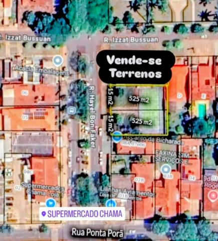 Terreno com 1050m², à venda, no bairro Jardim Caramuru em Dourados