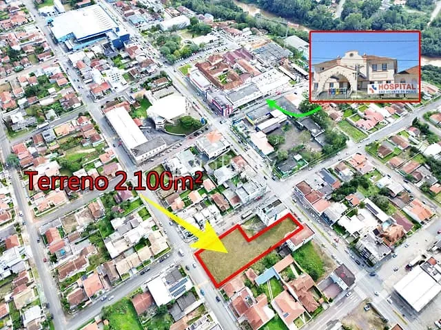 Terreno com 2112m², à venda, no bairro Vila Buenos Aires em Mafra