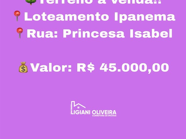 Terreno com 220m², à venda, no bairro São Marcos em Novo Progresso
