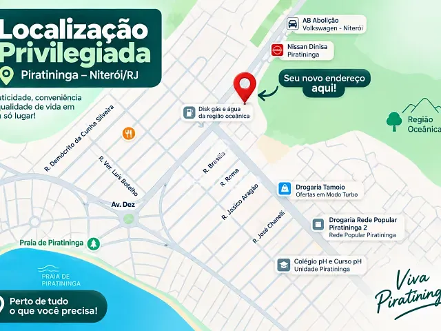 Terreno com 1970m², para alugar, no bairro Piratininga em Niterói