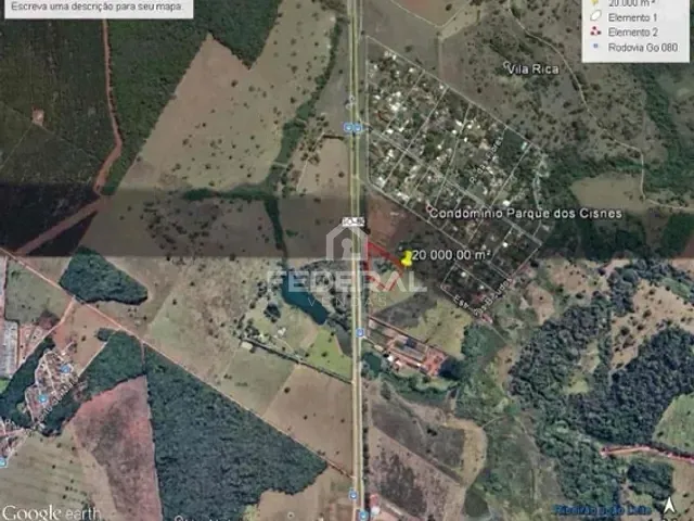 Terreno com 20000m², à venda, no bairro Condomínio Parque  dos CIisnes em Goiânia