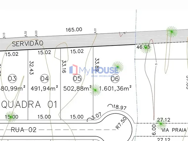 Terreno com 1601m², à venda, no bairro Olivença em Ilhéus