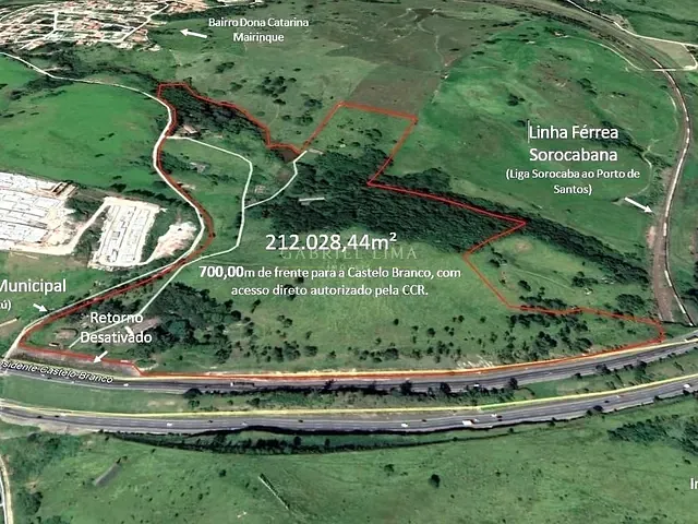 Terreno com 212000m², à venda, no bairro Centro em Itu