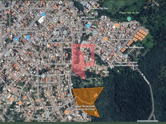 Terreno com 23500m², à venda, no bairro São Benedito em Santa Luzia