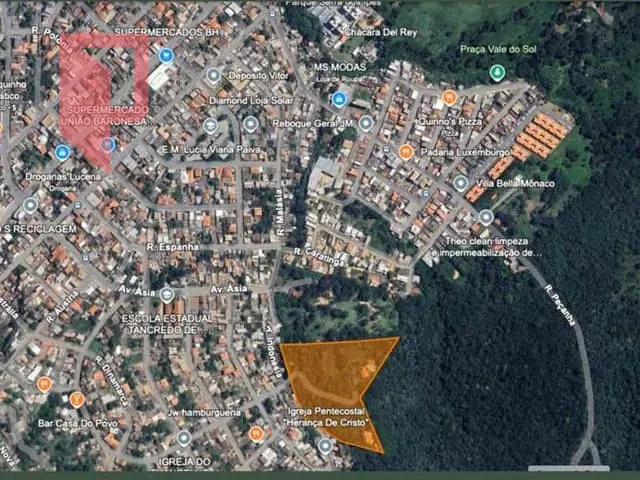 Terreno com 23500m², à venda, no bairro São Benedito em Santa Luzia