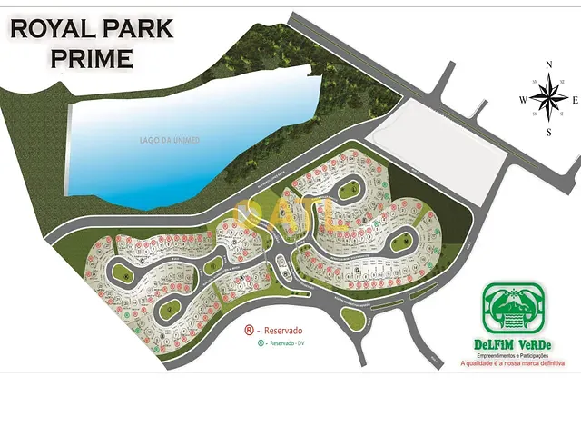 Terreno com 544m², à venda, no bairro Royal Park Prime em Ourinhos