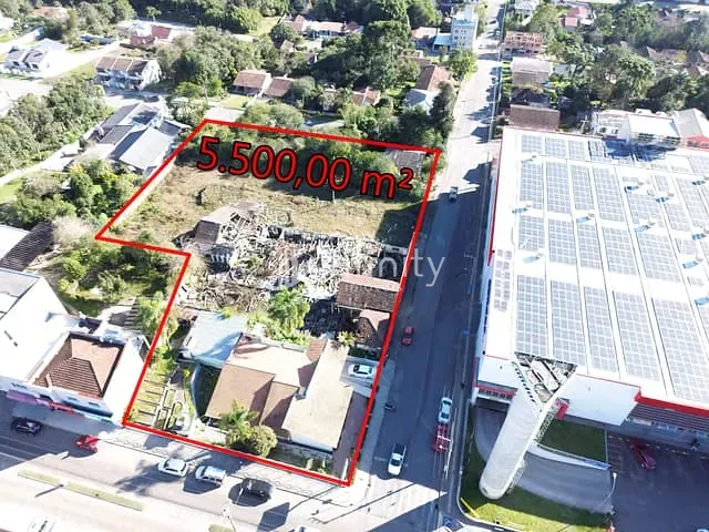 Terreno com 5500m², à venda, no bairro Centro II Alto de Mafra em Mafra