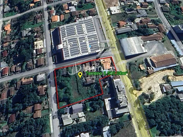 Terreno com 5500m², à venda, no bairro Centro II Alto de Mafra em Mafra