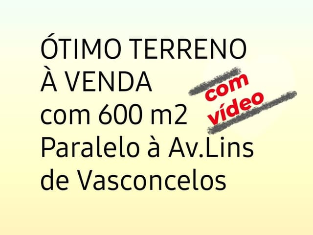 Terreno com 600m², à venda ou para alugar, no bairro Cambuci em São Paulo