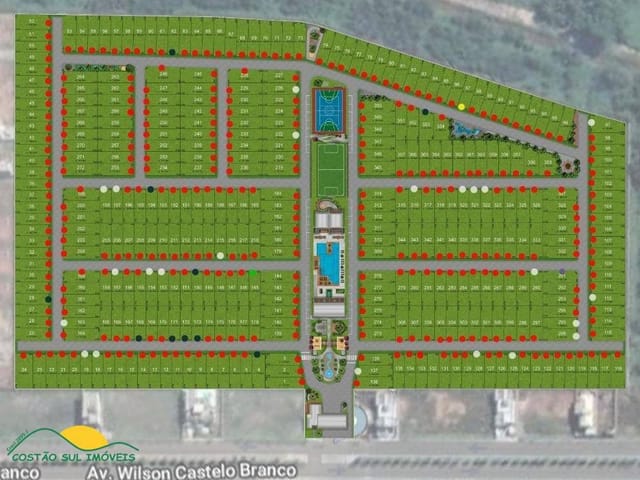 Foto do Terreno - Lotes financiáveis a partir de 150,50m² no Costa do Sol Condomínio Clube - Deltaville – Biguaçu/SC | Costão Sul Imóveis
