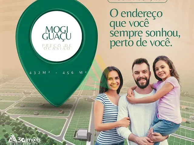 Terreno com 433m², à venda, no bairro Jardim Centenário em Mogi Guaçu