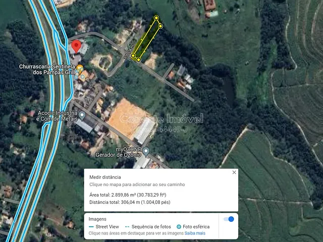Terreno com 2846m², à venda, no bairro Chácara Santo Antônio Colméia em Jaguariúna