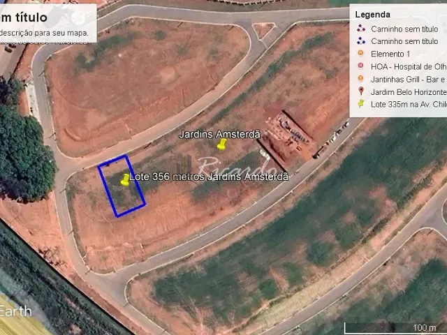 Terreno com 356m², à venda, no bairro Jardins Amsterdã em Goiânia