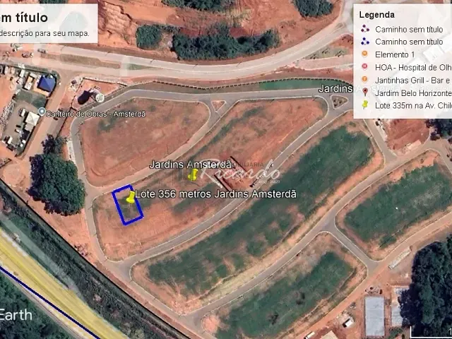 Terreno com 356m², à venda, no bairro Jardins Amsterdã em Goiânia