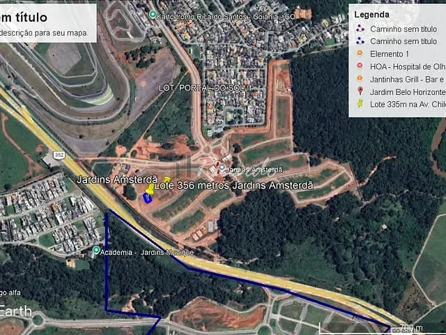 Terreno com 356m², à venda, no bairro Jardins Amsterdã em Goiânia