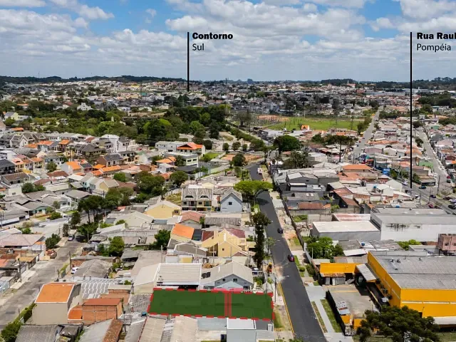 Terreno com 360m², à venda, no bairro Cidade Industrial em Curitiba