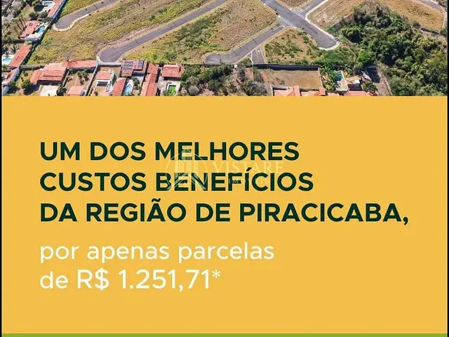Terreno com 200m², à venda, no bairro Colinas do Piracicaba (Ártemis) em Piracicaba