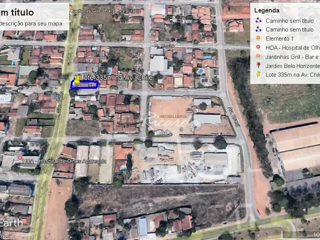 Terreno com 335m², à venda, no bairro Jardim Belo Horizonte em Aparecida de Goiânia