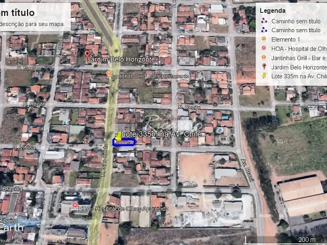 Terreno com 335m², à venda, no bairro Jardim Belo Horizonte em Aparecida de Goiânia
