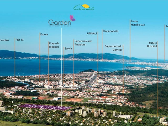 Foto do Terreno - Lotes financiáveis a partir de 159,30m² no Garden Condomínio Clube – ÚLTIMAS UNIDADES - Deltaville - Biguaçu/SC | Costão Sul Imóveis