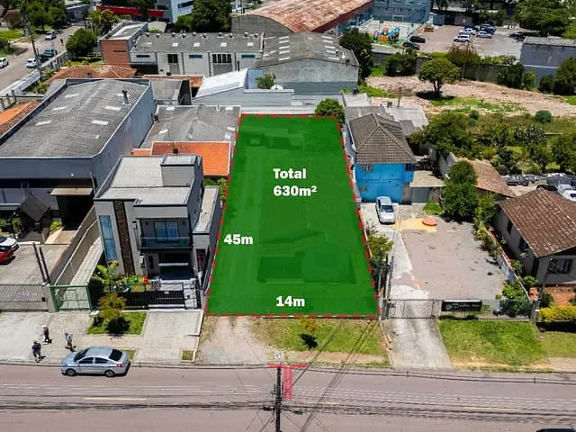 Terreno com 630m², à venda, no bairro Fanny em Curitiba