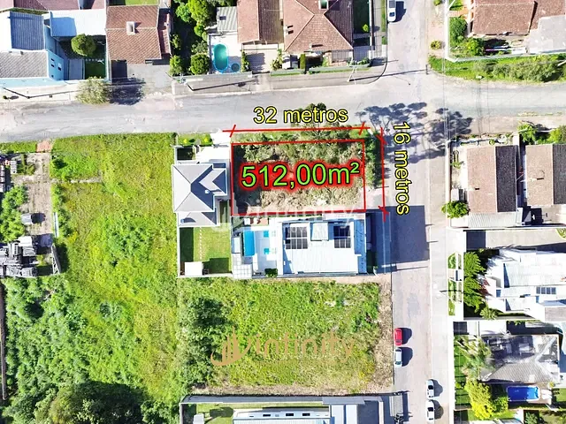 Terreno com 512m², à venda, no bairro Jardim do Moinho em Mafra