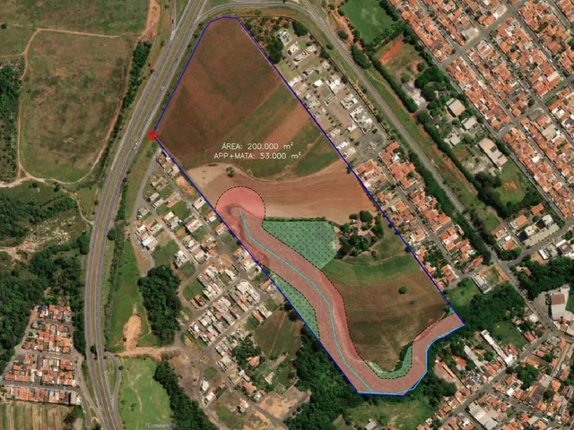 Terreno com 200000m², à venda, no bairro Vila Morro do Castanho em Cosmópolis