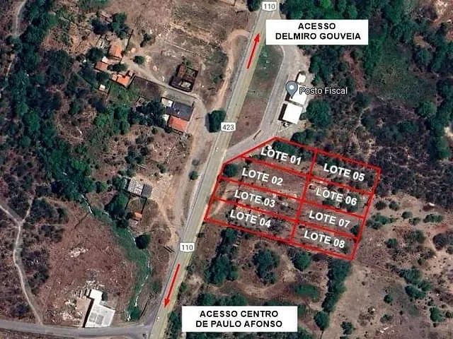 Terreno com 1020m², à venda, no bairro Tancredo Neves III em Paulo Afonso