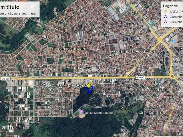 Terreno com 7670m², à venda, no bairro Jardim Petrópolis em Goiânia
