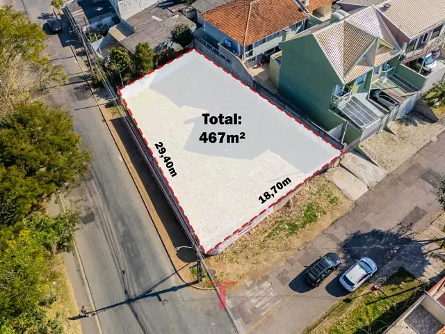 Terreno com 467m², à venda ou para alugar, no bairro Campo Comprido em Curitiba