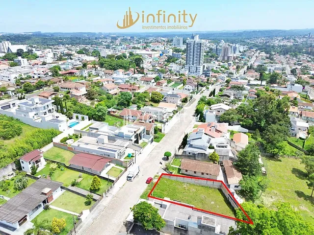 Terreno com 526m², à venda, no bairro Vila Ferroviária em Mafra