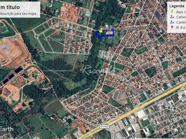 Terreno com 14400m², à venda, no bairro Chácaras de Recreio São Joaquim em Goiânia