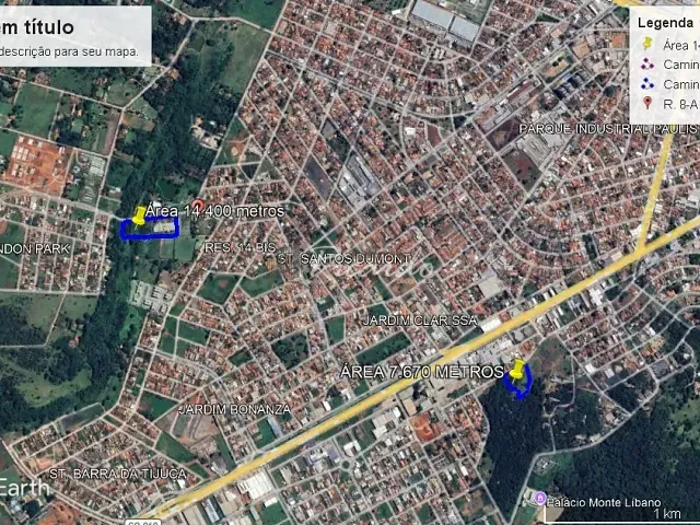 Terreno com 14400m², à venda, no bairro Chácaras de Recreio São Joaquim em Goiânia