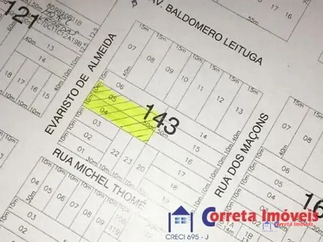 Terreno à venda, no bairro Jardim Alvorada em Três Lagoas