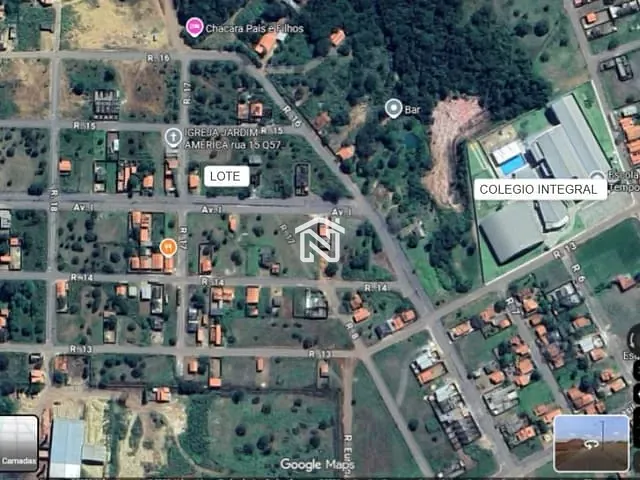 Terreno com 360m², à venda, no bairro Setor Jardim America em Paraíso do Tocantins
