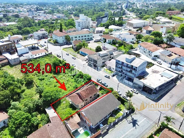 Terreno com 534m², à venda, no bairro Centro I Baixada em Mafra