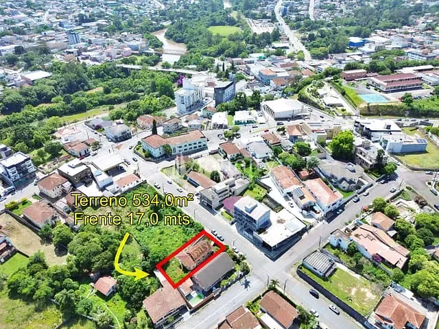 Terreno com 534m², à venda, no bairro Centro I Baixada em Mafra