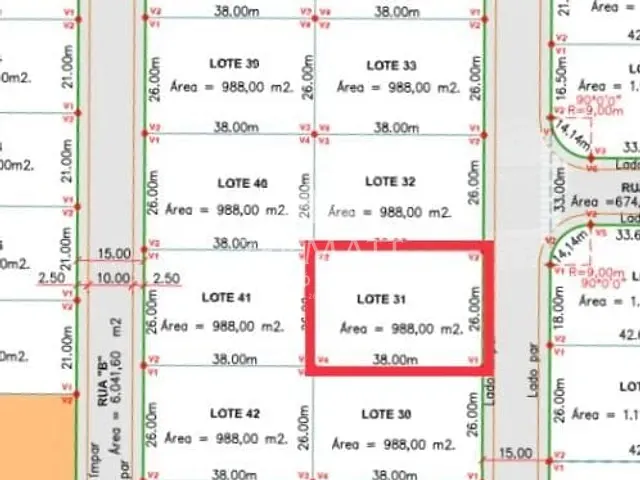 Terreno com 988m², à venda, no bairro Figueira / Bela Vista em Gaspar