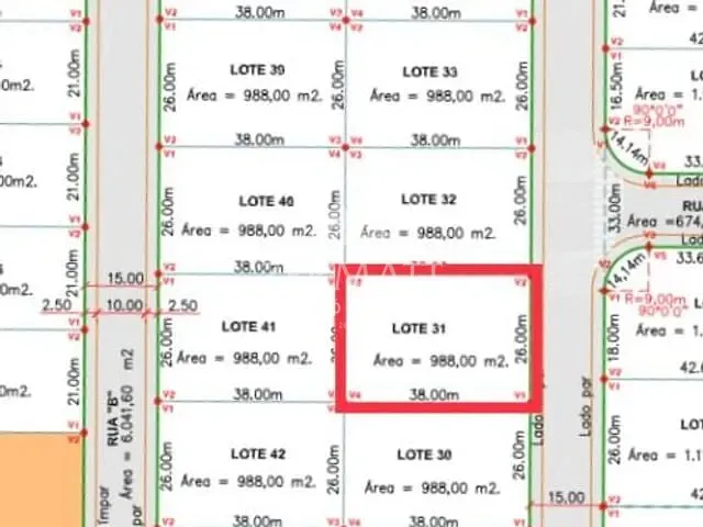 Terreno com 988m², à venda, no bairro Figueira / Bela Vista em Gaspar