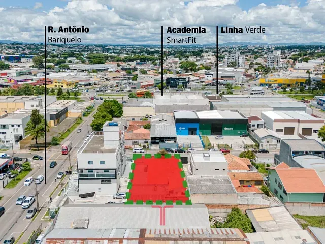 Terreno com 697m², à venda, no bairro Fanny em Curitiba