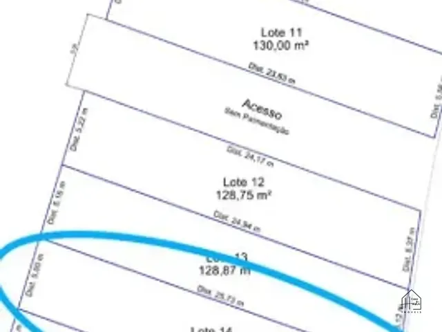 Terreno com 132m², à venda, no bairro Santana em Cotia