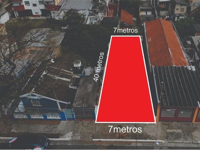 Foto do Terreno - Terreno residencial para venda em Parque Peruche , 280m² | Correteria Imóveis