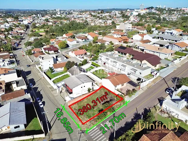 Terreno com 360m², à venda, no bairro Vila Ivete em Mafra
