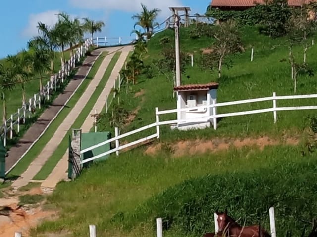 Foto do Terreno - Terreno com 1033m2 em declive no Loteamento Rural Canários da Terra em Ipiabas (Lote5) | OPEN HOUSE REAL ESTATE IMÓVEIS LTDA