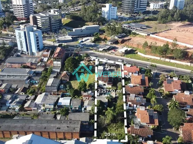 Terreno com 2258m², à venda, no bairro Rondônia em Novo Hamburgo