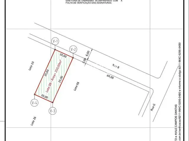 Terreno com 250m², à venda, no bairro São José dos Náufragos em Aracaju